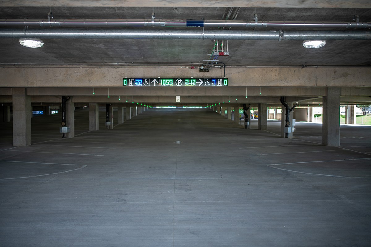 interior view of Polo Rd. Garage