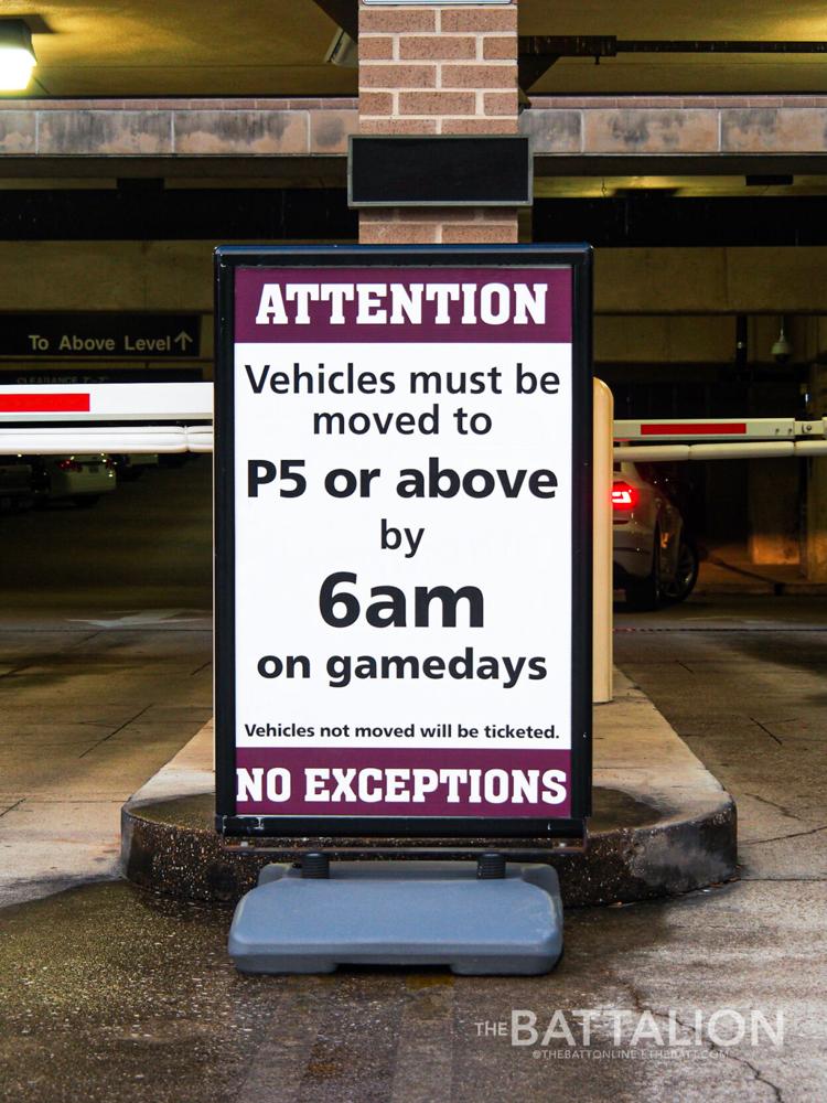 Gameday parking