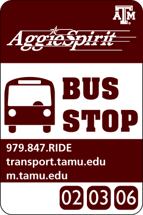 bus stop sign